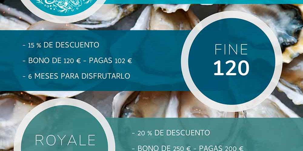 Lanzamiento bonos con unos descuentos muy especiales en ostras.