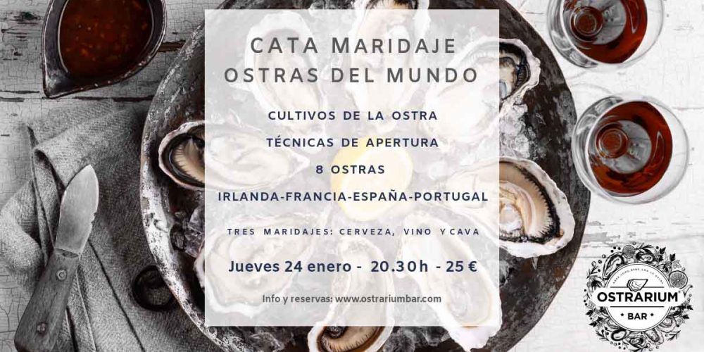 Curso Maridaje Ostras 24 enero 2019